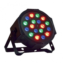 Canhão de LED Mini Par 18W  RGB