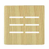 Placa 4x4 6 Interruptor - Novara Especiais Maple