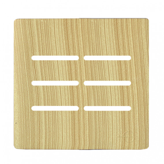 Placa 4x4 6 Interruptor - Novara Especiais Maple Placa 4x4 6 Interruptor - Novara Especiais Maple