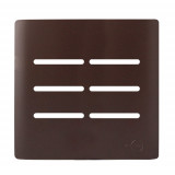 Placa 4x4 6 Interruptores - Novara Marrom Fosco