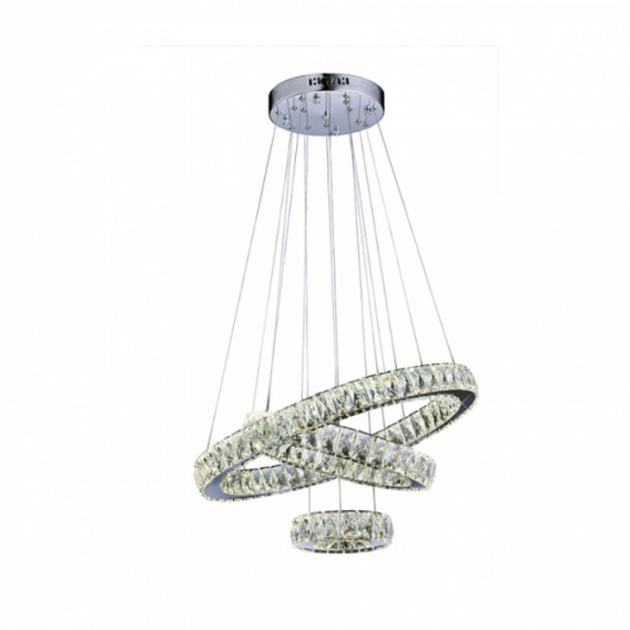 PENDENTE LED ALLIANCE REDONDO60X15CM CRISTAL E METAL TRANSPARENTE PENDENTE LED ALLIANCE REDONDO60X15CM CRISTAL E METAL TRANSPARENTE