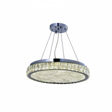 PENDENTE LED AMEERAH REDONDO 40X8CM CRISTAL CROMADO