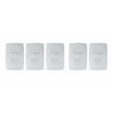 Kit 05 Peças - Conjunto Interruptor Simples + Tomada 10a 4x2 - (HOME BRANCA)