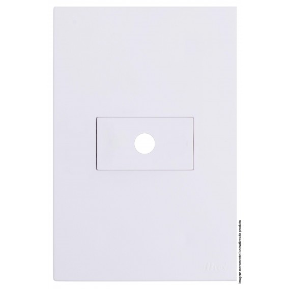 Conjunto Furo Horizontal 4x2 - RECTA BRANCO GLOSS