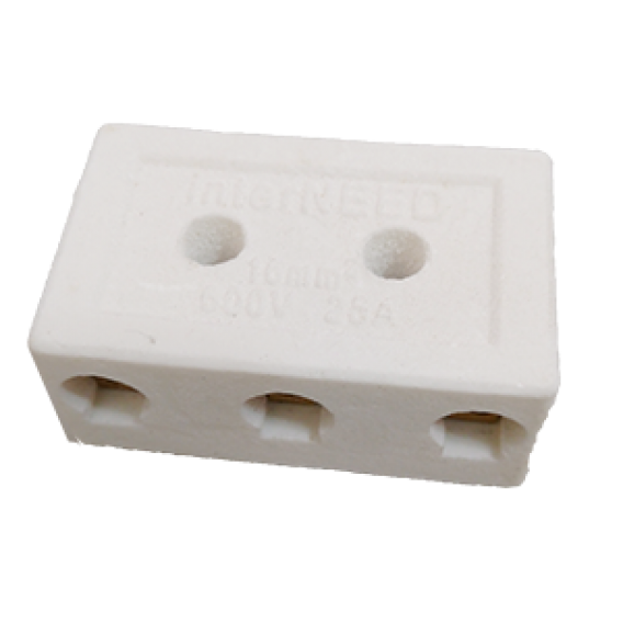 Conector Porcelana Médio - 16mm² - 3 Pólos - INTERNEED