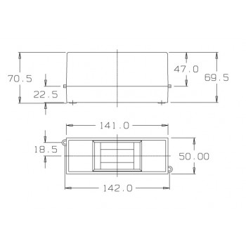 Quadros de Sobrepor Combi Box para 2 disjuntores  DIN