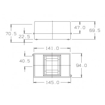 Quadros de Sobrepor Combi Box para 4 disjuntores  DIN