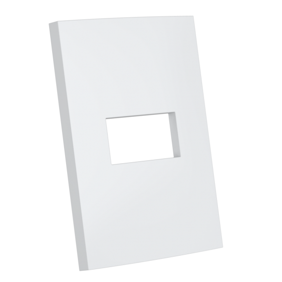 PLACA P/ 1 MODULO HORIZONTAL SEM SUPORTE 4X2 - ENERBRAS DUBAI BRANCO 