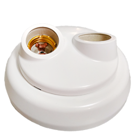Plafon para duas Lâmpadas completo - Enerlux