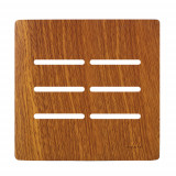 Placa 4x4 6 Interruptores - Novara Cumaru