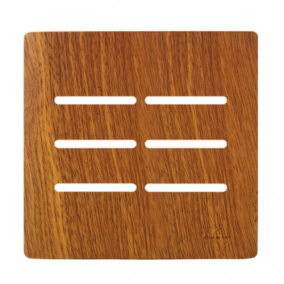 Placa 4x4 6 Interruptores - Novara Cumaru