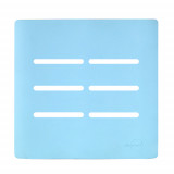 Placa p/ 6 Interruptores 4x4 - Novara Celeste