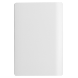 Placa Cega 4x2 Com Suporte - Novara Branco