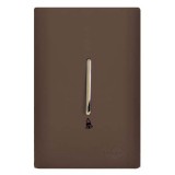 Conjunto Interruptor Pulsador de Campainha 4x2 - Novara Marrom Fosco Gold