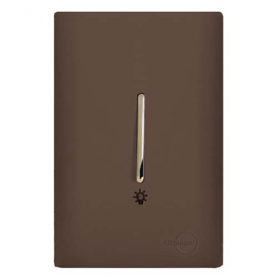 Conjunto Minuteria Vertical - Novara Marrom Fosco Gold