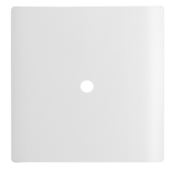 Placa com Furo 4x4  - Novara Branco Brilhante