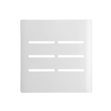 Placa 4x4 6 Interruptores - Novara Branca