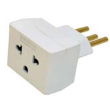 Plug adaptador Fêmea 2P+T 10A para Macho 2P+T 10A ( ANBT BRA )- VOLTIM