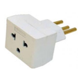 Plug adaptador Fêmea 2P+T 10A para Macho 2P+T 10A ( ANBT BRA )- VOLTIM