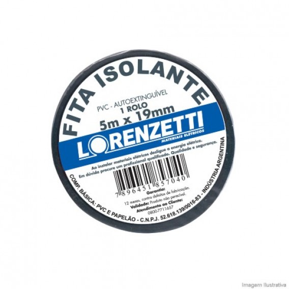 Fita Isolante 5m x 19mm - Lorenzetti